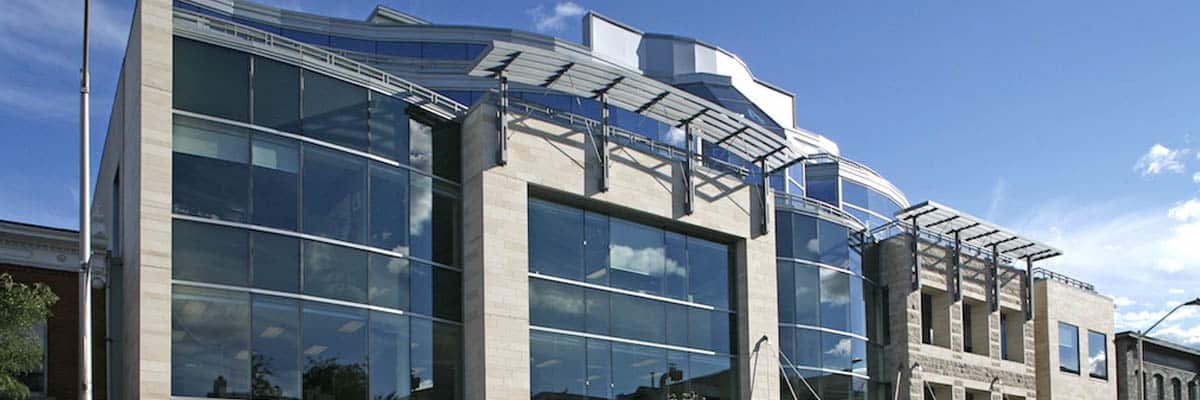 Decorative exterior shot of 100 Murray St. Ottawa.