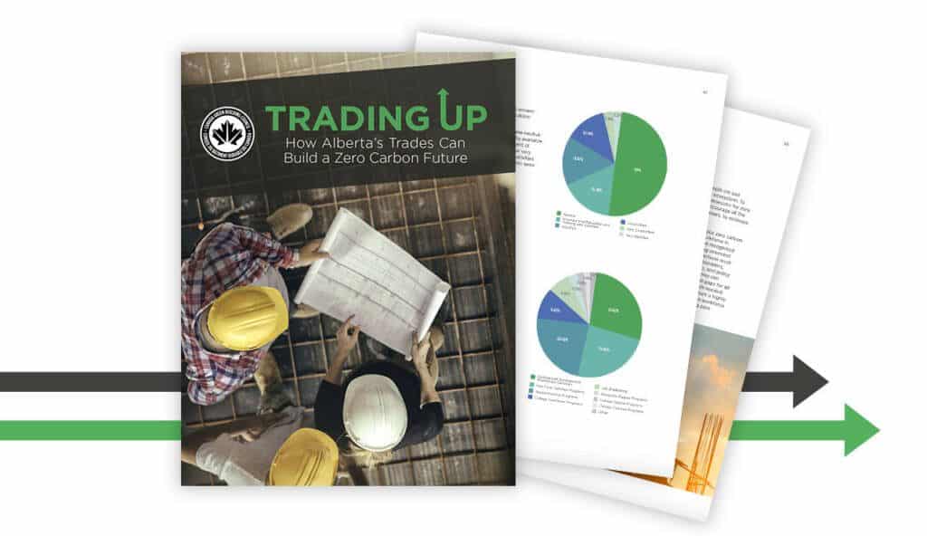 Image the the Trading Up: Alberta report cover.